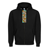 Black fall gnomes pen wrap 1 Zipper Hoodie - Artiststas