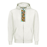 Oatmeal Heather fall gnomes pen wrap 1 Zipper Hoodie - Artiststas