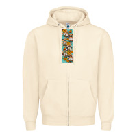 Sandshell fall gnomes pen wrap 1 Zipper Hoodie - Artiststas