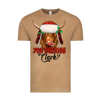 You Serious Clark Highland Cow Vintage Tee | Teevron