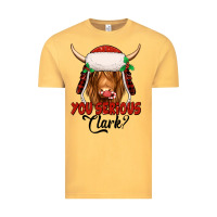 Vintage Mustard you serious clark highland cow Vintage Tee - Jasminsmagicworld