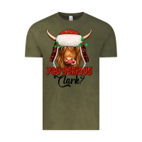 Vintage Olive you serious clark highland cow Vintage Tee - Jasminsmagicworld