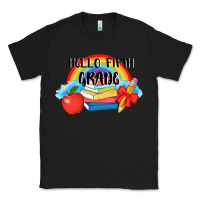 Black back to school hello fifth grade 3200x2400 Classic Tee - AdoDesignShop
