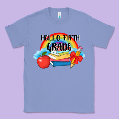 Back To School Hello Fifth Grade 3200x2400 Classic Tee Designed By Adodesignshop
