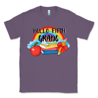 Lavender back to school hello fifth grade 3200x2400 Classic Tee - AdoDesignShop