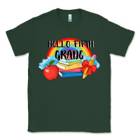 Sports Green back to school hello fifth grade 3200x2400 Classic Tee - AdoDesignShop