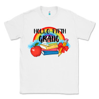 White back to school hello fifth grade 3200x2400 Classic Tee - AdoDesignShop