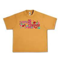 Peanut Butter floral love and kiss Urban Heavy Tee - AdoDesignShop