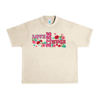 Sandshell floral love and kiss Urban Heavy Tee - AdoDesignShop