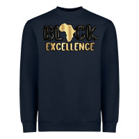 Navy black excellence Heavyweight Sweatshirt - MaliasSmallBusiness