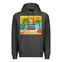 Charcoal Heather life is better with at the beach Premium Hoodie - TumblerDesignByShophia