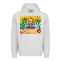 Dove Grey life is better with at the beach Premium Hoodie - TumblerDesignByShophia