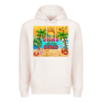 Pale Pink life is better with at the beach Premium Hoodie - TumblerDesignByShophia