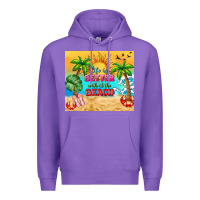 Purple life is better with at the beach Premium Hoodie - TumblerDesignByShophia
