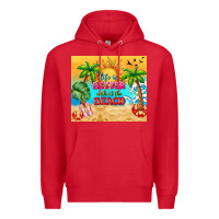 Red life is better with at the beach Premium Hoodie - TumblerDesignByShophia