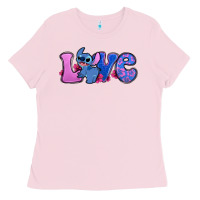 Bubblegum Pink love stitch Ladies Tee - Zillion Design Studio