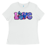 White love stitch Ladies Tee - Zillion Design Studio