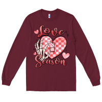 Burgundy love season Long Sleeve Tee - MaliasSmallBusiness
