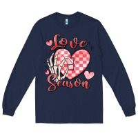 Navy love season Long Sleeve Tee - MaliasSmallBusiness