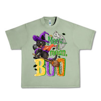 Oil Green Meow i mean, boo Halloween Urban Heavy Tee - NancyCooperArtShop