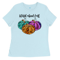 Baby Blue wild abaut fall Ladies Tee - JahusDesignShop