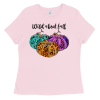Bubblegum Pink wild abaut fall Ladies Tee - JahusDesignShop