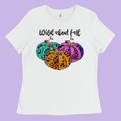 Wild Abaut Fall Ladies Tee Designed By Jahusdesignshop