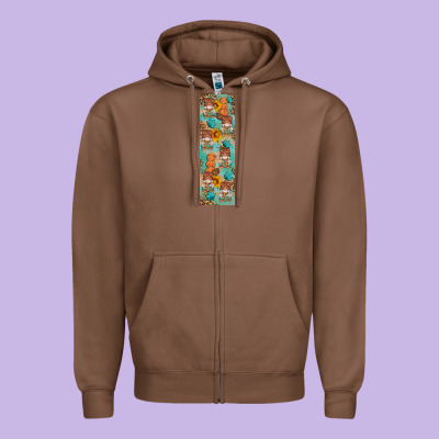 Fall Gnomes Pen Wrap 2 Zipper Hoodie Designed By Artiststas