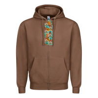 Chestnut fall gnomes pen wrap 2 Zipper Hoodie - Artiststas