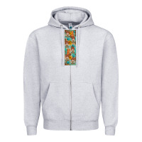 Heather Grey fall gnomes pen wrap 2 Zipper Hoodie - Artiststas