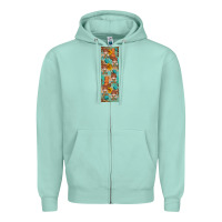 Seafoam fall gnomes pen wrap 2 Zipper Hoodie - Artiststas