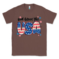 Chestnut god bless america Classic Tee - MaliasSmallBusiness