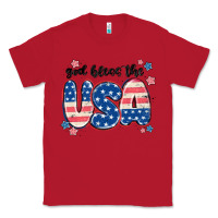 Red god bless america Classic Tee - MaliasSmallBusiness