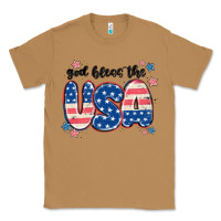 Toasted Coconut god bless america Classic Tee - MaliasSmallBusiness