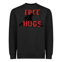 Black free hugs Heavyweight Sweatshirt - MaliasSmallBusiness