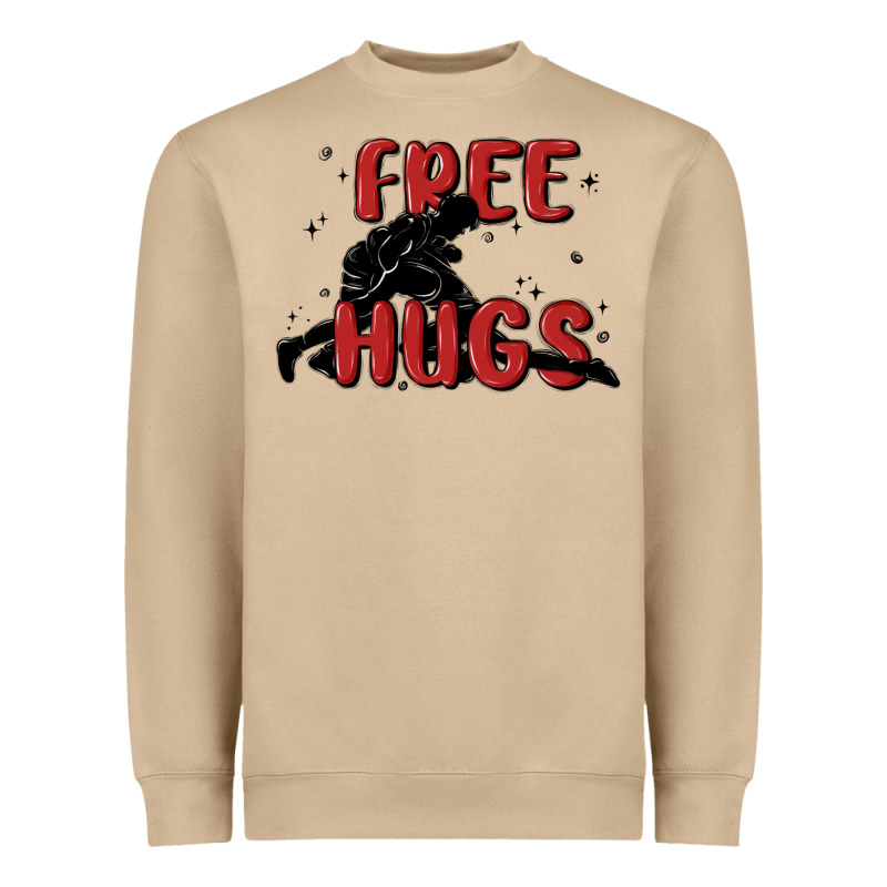 Free Hugs Heavyweight Sweatshirt by MaliasSmallBusiness | Teevron