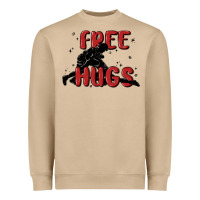 Mushroom free hugs Heavyweight Sweatshirt - MaliasSmallBusiness