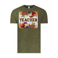 Vintage Olive Western Teacher Vintage Tee - LillyAllenDesigns