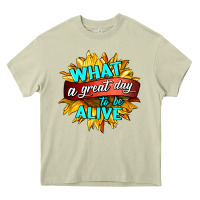 Mossy what a great day to be alive Heavy Core Tee - HRA Design Shop