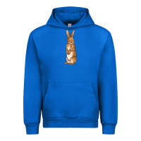 Cobalt Bunny Easter Urban Hoodie - OliviaCreatesArt