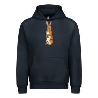 Navy Bunny Easter Urban Hoodie - OliviaCreatesArt