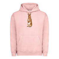 Pigment Salmon Bunny Easter Urban Hoodie - OliviaCreatesArt