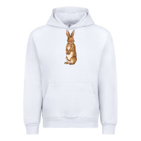 White Bunny Easter Urban Hoodie - OliviaCreatesArt