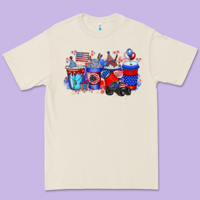 American Drink Premium Tee Designed By Racoondesign