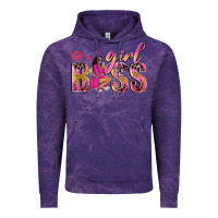 Cloud Purple girl boss afro black woman Vintage Hoodie - NancyCooperArtShop