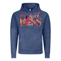 Vintage Denim girl boss afro black woman Vintage Hoodie - NancyCooperArtShop