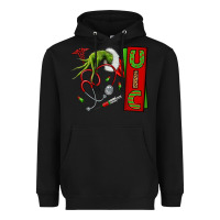 Black Christmas Character Heavyweight Hoodie - NancyCooperArtShop