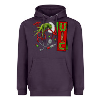 Plum Christmas Character Heavyweight Hoodie - NancyCooperArtShop