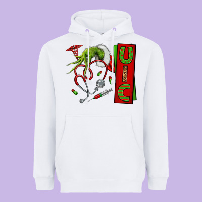 Christmas Character Heavyweight Hoodie Designed By Nancycooperartshop