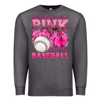 Charcoal Heather In October We Wear Pink and Watch Baseball Premium Sweatshirt - texasbilliewilder